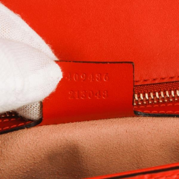 Gucci Medium Guccissima Padlock red Shoulder Bag - Picture 16 of 16